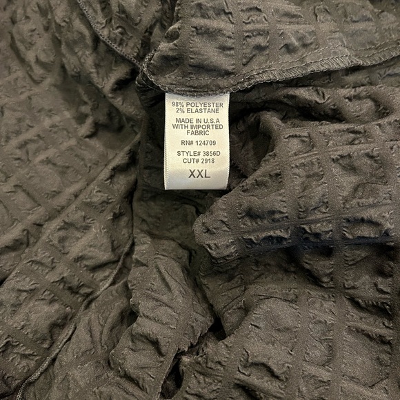 IC Collection Bubble Check Black Long-sleeve Dress - Picture 6 of 8